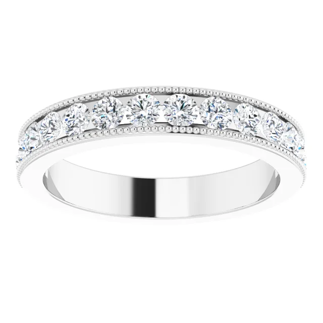 14K White 7/8 CTW Diamond Anniversary Band-