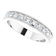 14K White 7/8 CTW Diamond Anniversary Band-