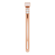 14K Rose 1/5 CTW Diamond Stackable Accented Ring-