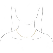 14K Rose 2.6 mm Elongated Link 18" Chain-