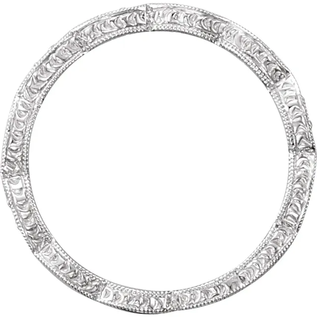 Platinum 1/8 CTW Diamond Anniversary Band Size 5.5-5.5-
