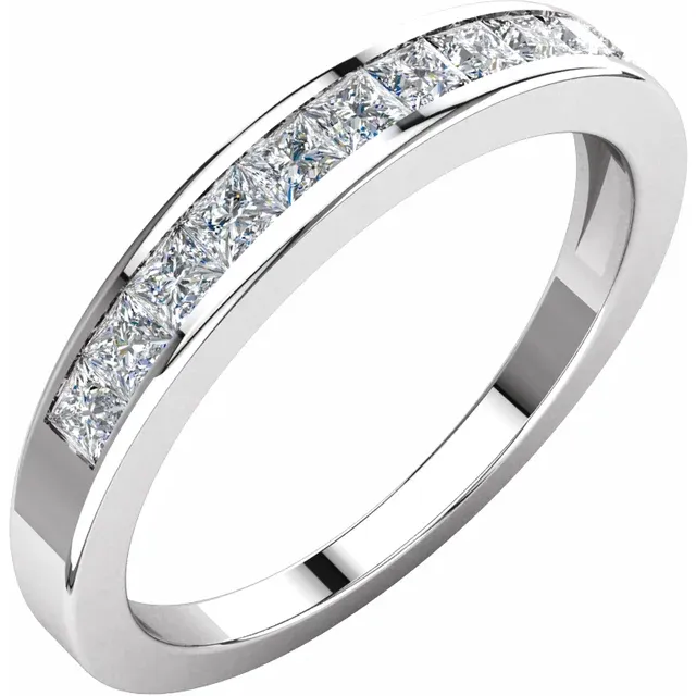 14K yellow 1/2 CTW Diamond Anniversary Band Size 8-
