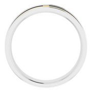 14K White/Yellow 6 mm Cross Band Size 10-10.00(approximate standard size)-