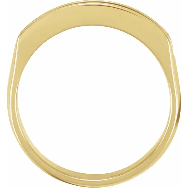14K Yellow 7/8 CTW Diamond Band Size 7-