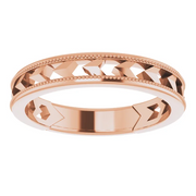 14K Rose Geometric Stackable Ring-