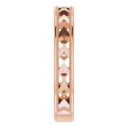 14K Rose Geometric Stackable Ring-
