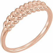 14K Rose Rope Ring-