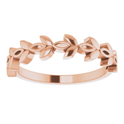 14K Rose Stackable Marquise Design Ring-
