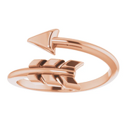 14K Rose Arrow Ring-7.00 (approximate standard size)-