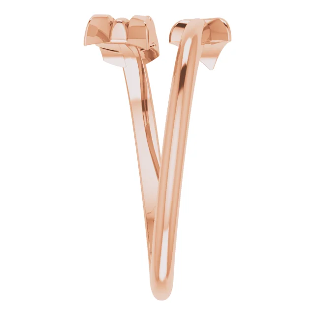 14K Rose Arrow Ring-7.00 (approximate standard size)-