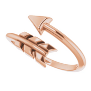 14K Rose Arrow Ring-7.00 (approximate standard size)-