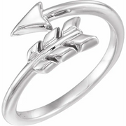 14K Rose Arrow Ring-7.00 (approximate standard size)-