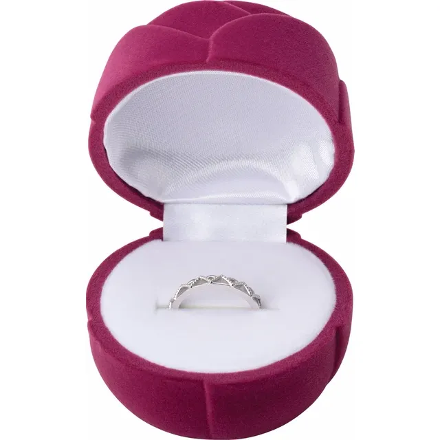 14K Rose Stackable Crown Ring-