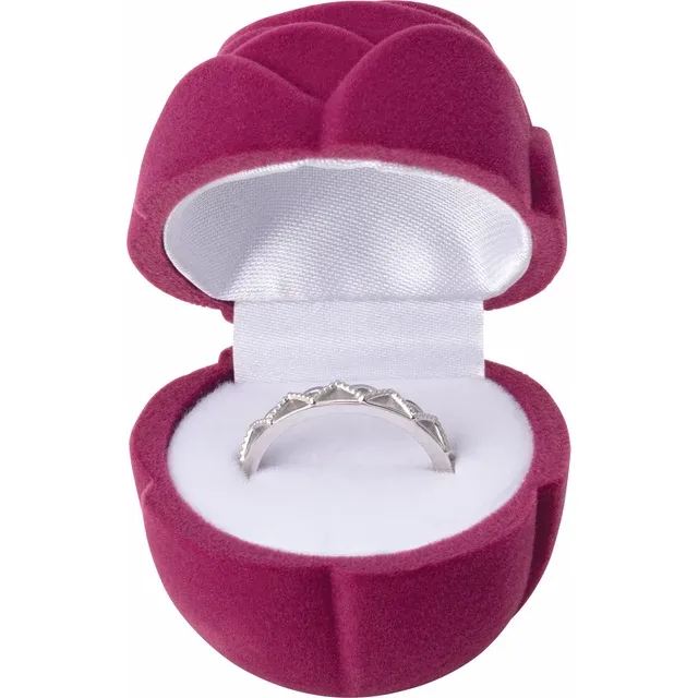 14K Rose Stackable Crown Ring-