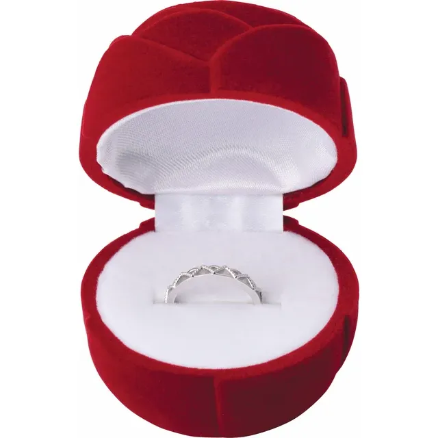 14K Rose Stackable Crown Ring-