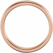 14K Rose 1.65 mm Ladies Stackable Band Size 7-