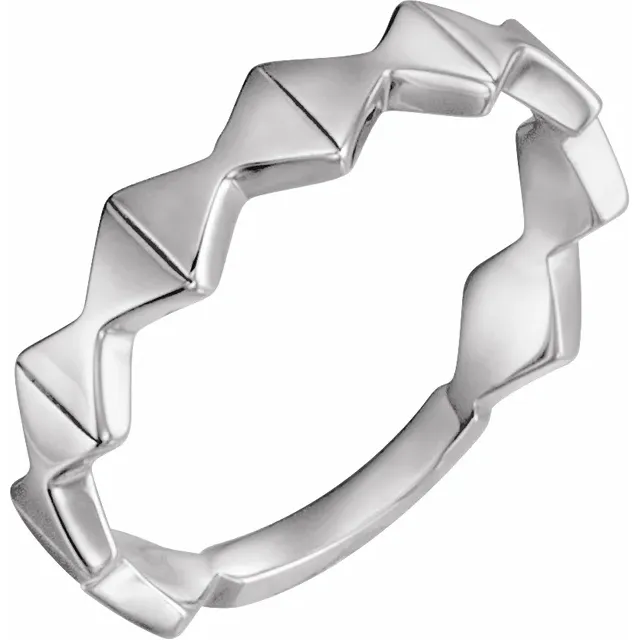 14K Rose Geometric Ring-