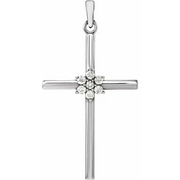 14K Rose 1/10 CTW Diamond Pendant-