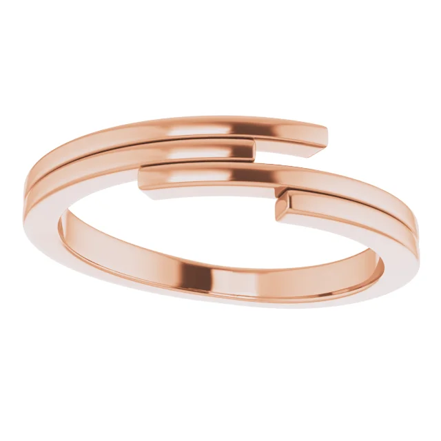 14K Rose Geometric Ring-