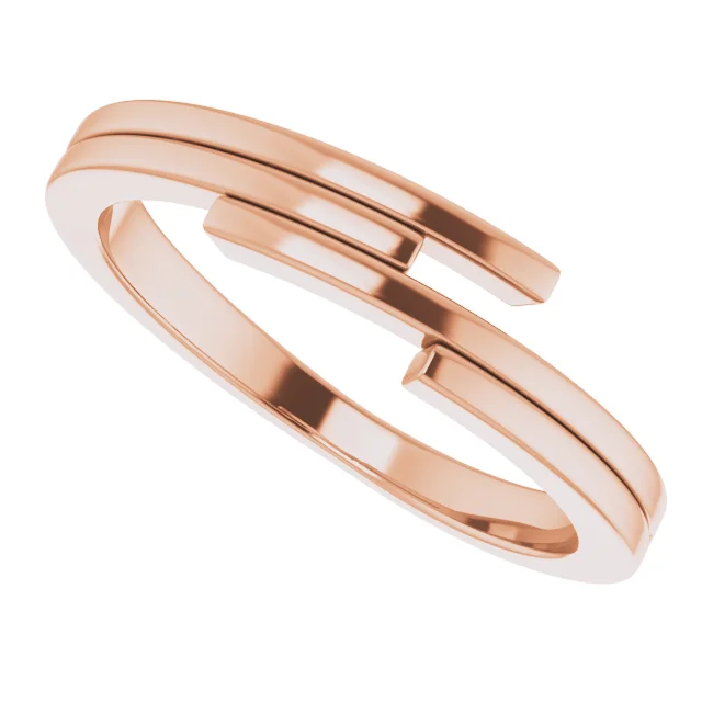 14K Rose Geometric Ring-
