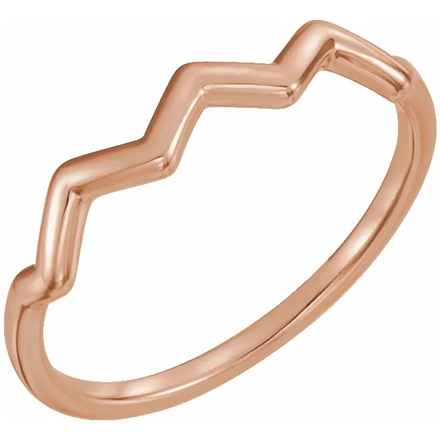 14K Rose Stackable Ring-