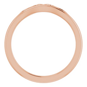 14K Rose Stackable Crown Ring-