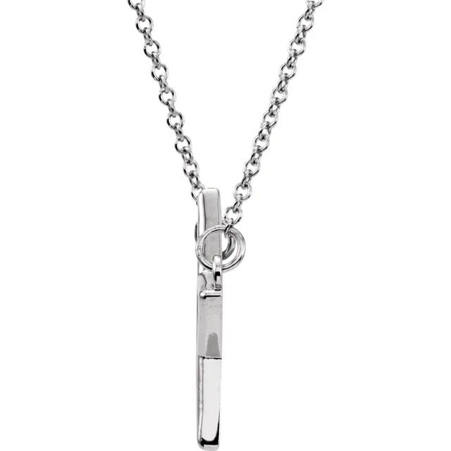 Sterling Silver Star 16" Necklace-