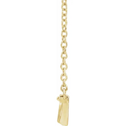 14K Yellow Vintage-Inspired Bar 18" Necklace-