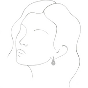 Platinum Freshwater Cultured Pearl Vintage-Inspired Earrings-
