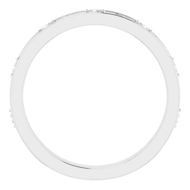 Platinum 1/8 CTW Diamond Anniversary Band-