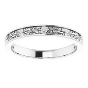 Platinum 1/8 CTW Diamond Anniversary Band-