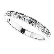 Platinum 1/8 CTW Diamond Anniversary Band-