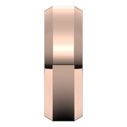 10K Rose 7 mm Beveled-Edge Comfort-Fit Band Size 10.5-