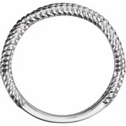 Platinum Rope Ring-