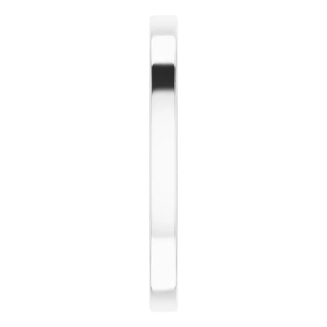 Platinum 2 mm Sculptural-Inspired Band Size 7-7.00 (approximate standard size)-