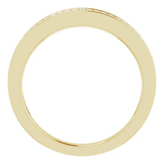 14K Yellow 1/4 CTW Diamond Anniversary Band Size 6-6.00(approximate standard size)-