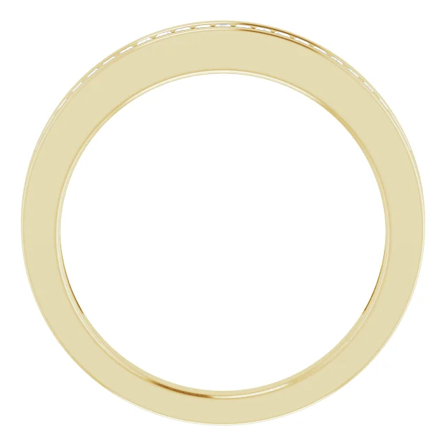 14K Yellow 1/4 CTW Diamond Anniversary Band Size 6-6.00(approximate standard size)-