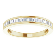 14K Yellow 1/4 CTW Diamond Anniversary Band Size 6-6.00(approximate standard size)-