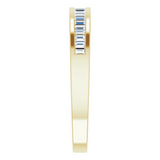 14K Yellow 1/4 CTW Diamond Anniversary Band Size 6-6.00(approximate standard size)-