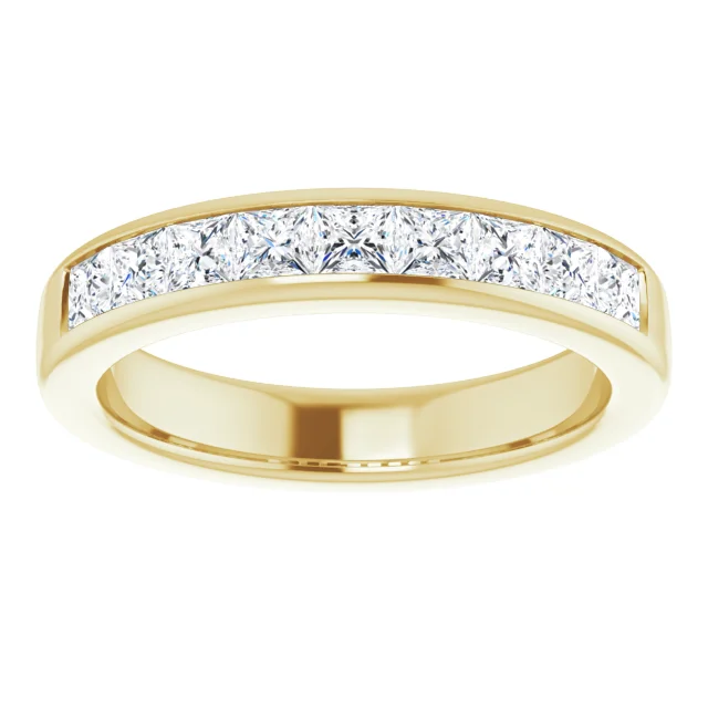14K Yellow 1 3/8 CTW Diamond Band-