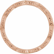 14K Rose 1/8 CTW Diamond Anniversary Band Size 6.5-