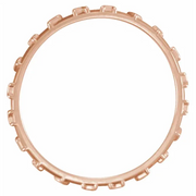 14K Rose Pray Ring Size 6-6.00(approximate standard size)-