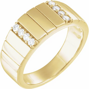 14K Yellow 9 mm 1/3 CTW Diamond Band-
