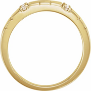 14K Yellow 9 mm 1/3 CTW Diamond Band-