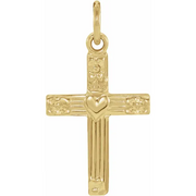 14K Yellow Pendant with Heart-