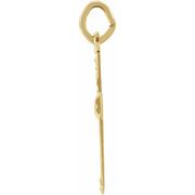 14K Yellow Pendant with Heart-