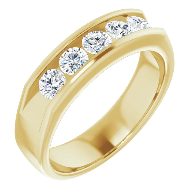 14K White 3/4 CTW Diamond Band-