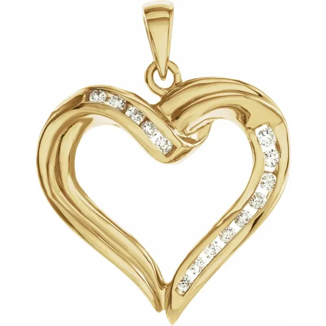 Diamond Heart Pendant-