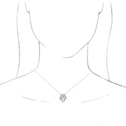 14K White 1/4 CTW Diamond Art Deco 18" Necklace-