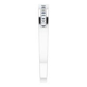 14K White 1/4 CTW Diamond Anniversary Band Size 8-8-